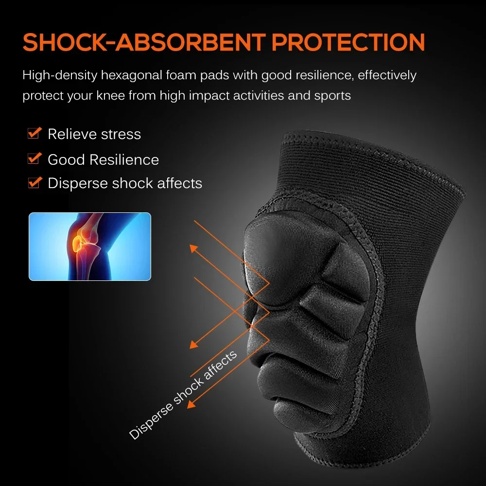 Knee and Elbow Pads for Kids Honeycomb Compression Sleeves Pads Guards Sports Protective Gear for Basketball Football Cycling