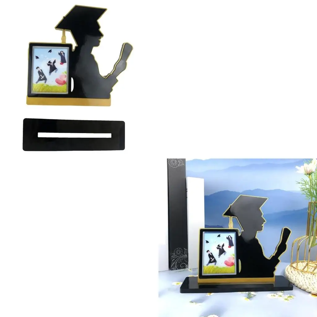  Picture Frame Shaped Epoxy Mould Doctor Photo Frame Mold for Graduation Student Jewelry Crafting Silicone Moulds