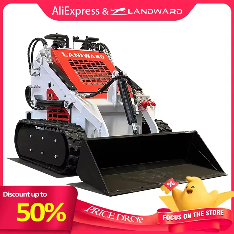 

Китайский производитель мини-погрузчиков CE EPA Мини-погрузчик с бортовым поворотом 4WD Многофункциональный мини-колесный погрузчик Заводская настройка Продажа