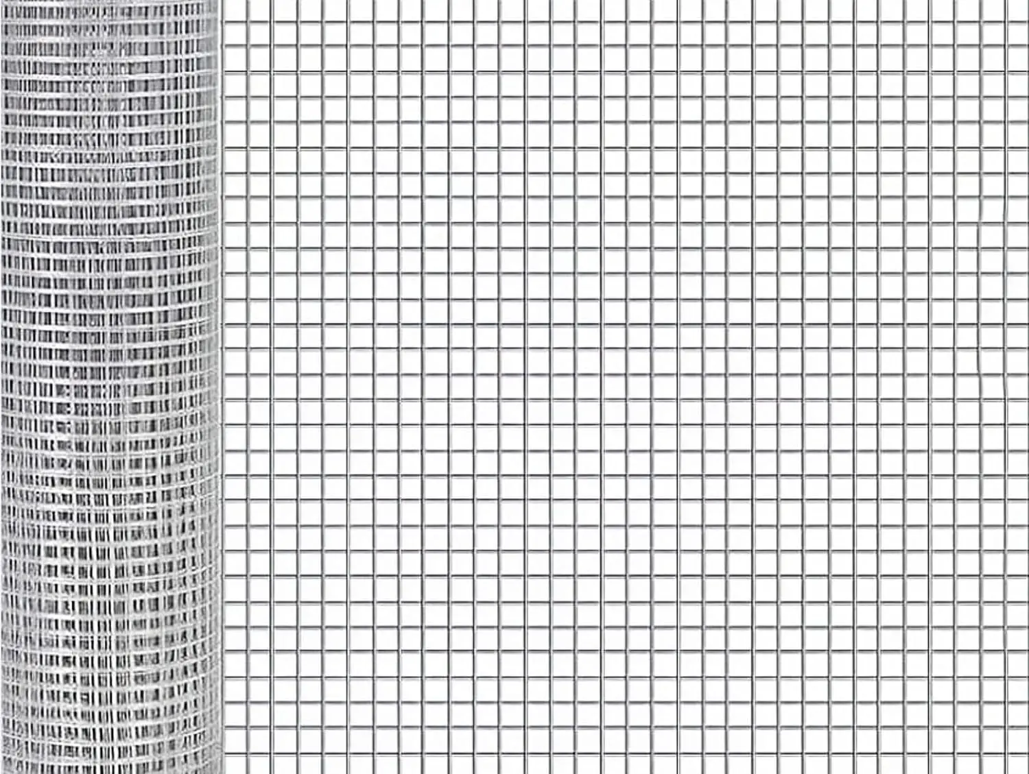 

Оцинкованная сетка 1/2 дюйма, рулон 48 дюймов x 50 футов для клеток для кур, кроликов, змей, садовых ограждений