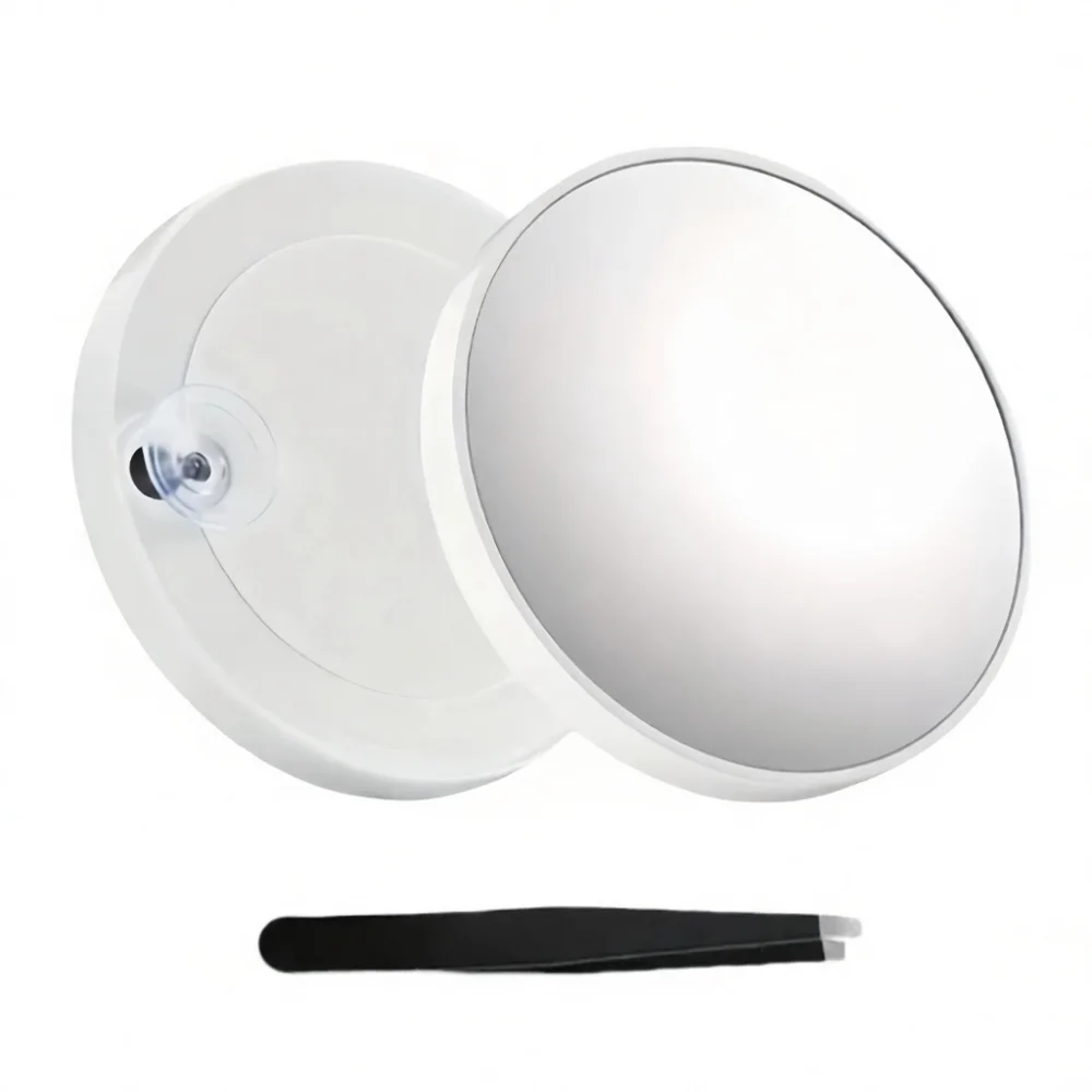 Portable Magnifying Makeup Mirror 40X 50X Suction Cosmetic Glass Handheld Beauty Tool For Precise Eyeliner Eyebrow Tweezing