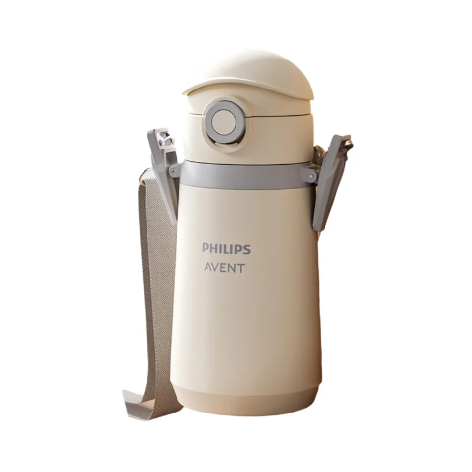 Philips AVENT Kids Insulated Water Bottle 500ml 316 Stainless Steel Leakproof Straw Cup
