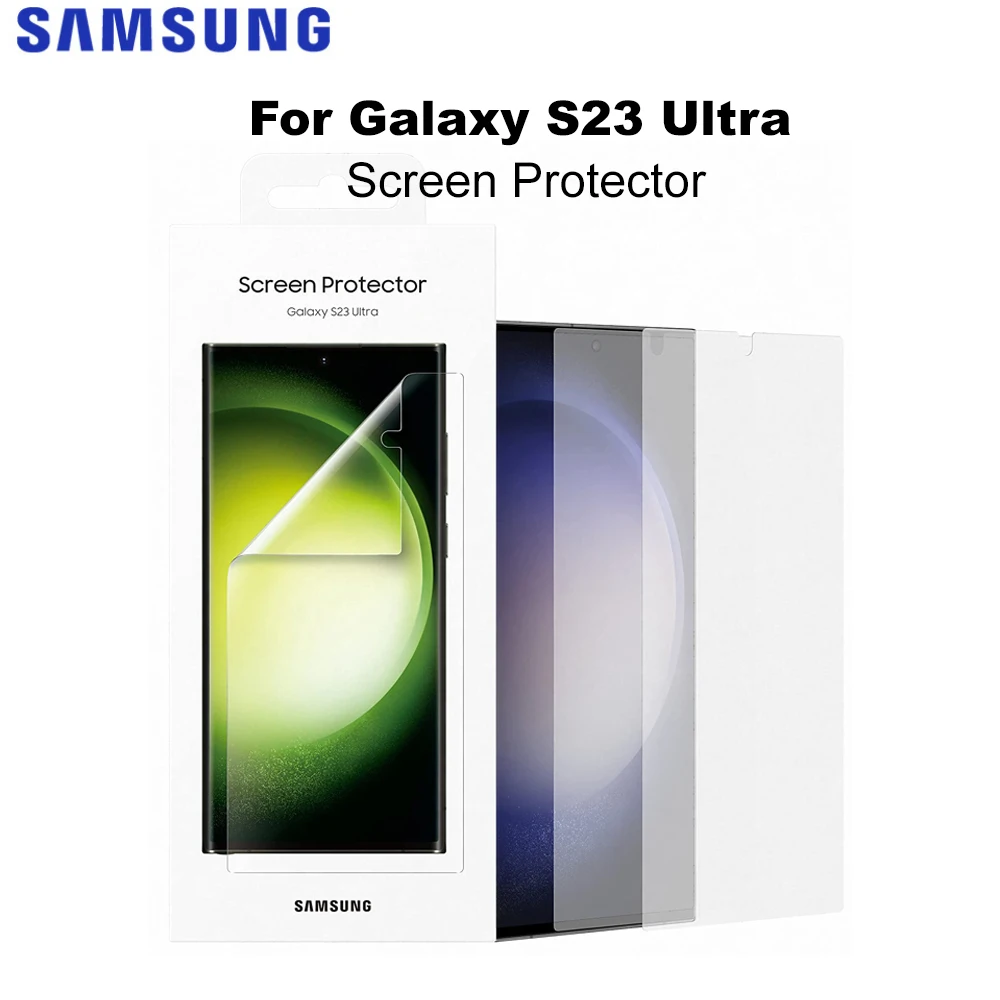 2 SZT. Oryginalna folia ochronna na ekran Samsung Galaxy S23 Ultra S23Ultra, przednia folia ochronna z ciekłymi kryształkami, oryginalna EF-US918 — zdjęcie produktu 7