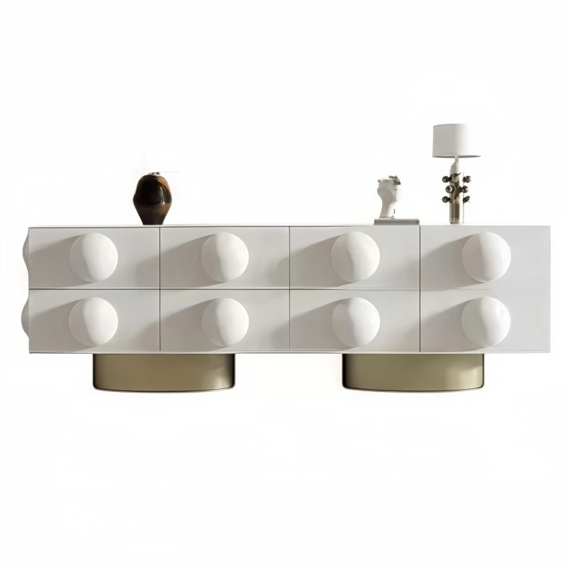 Italian minimalist lacquer sideboard, entryway decorative cabinet, modern minimalist