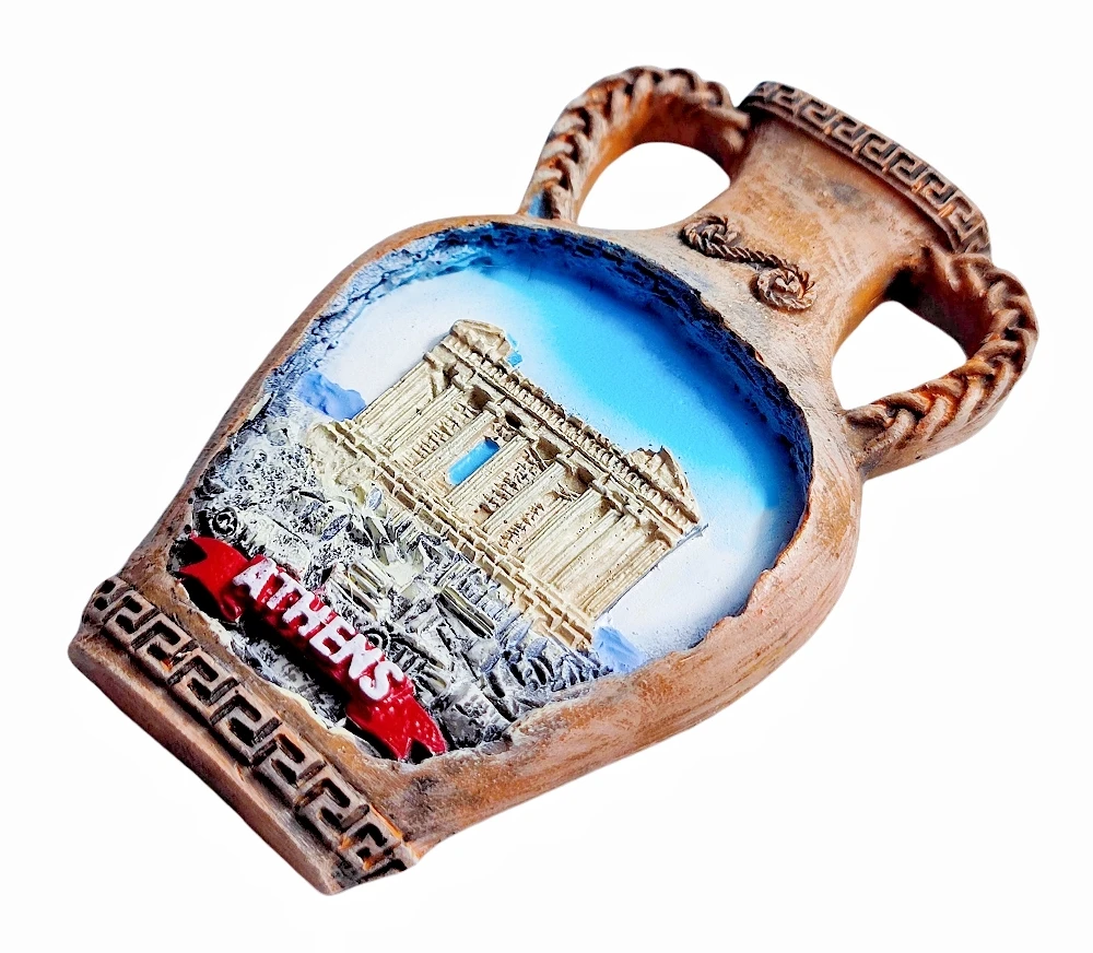 ثلاثية الأبعاد أثينا اليونان مغناطيس الثلاجة هدية تذكارية الراتنج الثلاجة المغناطيسي ملصق جمع ديكور المنزل