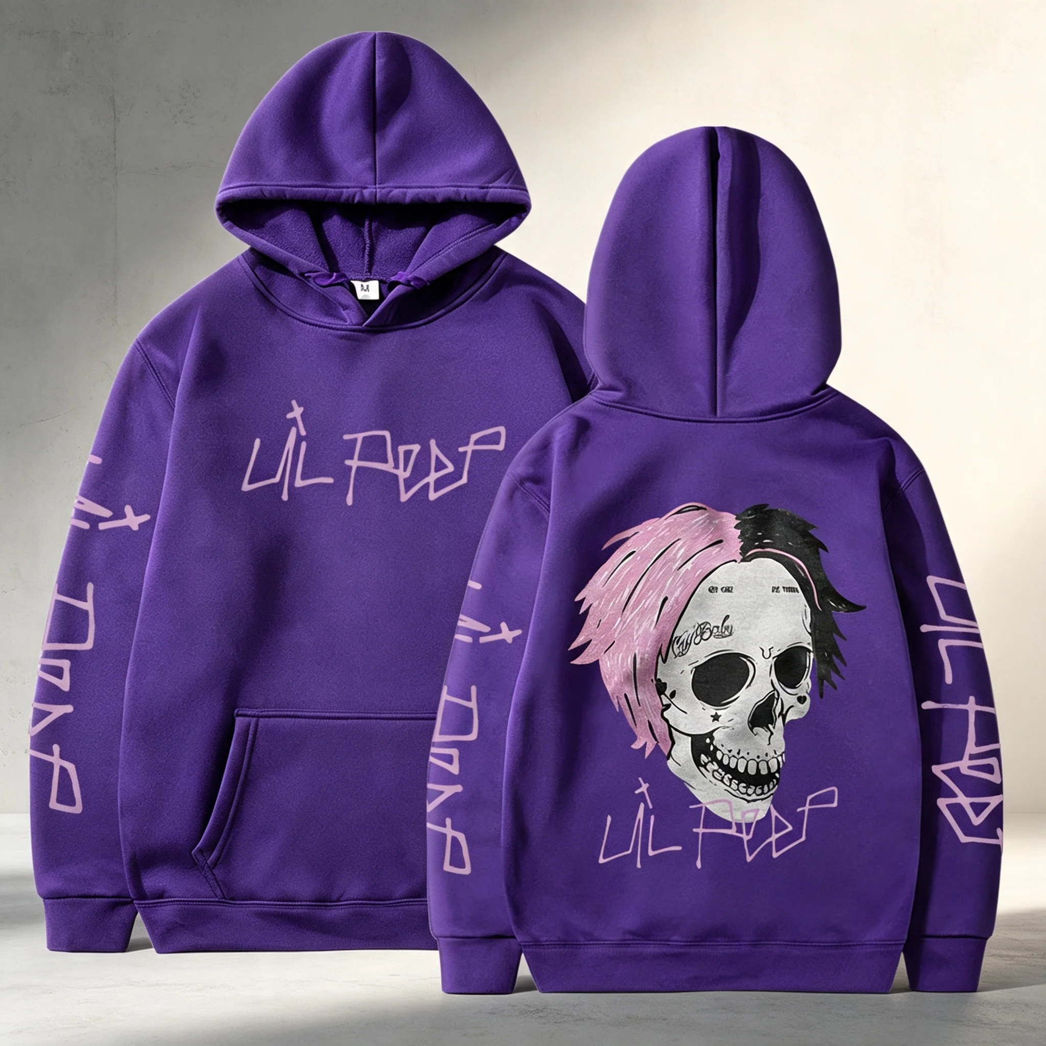 Rapper Lil Peep Cry Baby Hoodies Herrenbekleidung Mode Vintage Hip Hop Oversized Sweatshirts Gothic Harajuku Pullover Streetwear – Detail 15