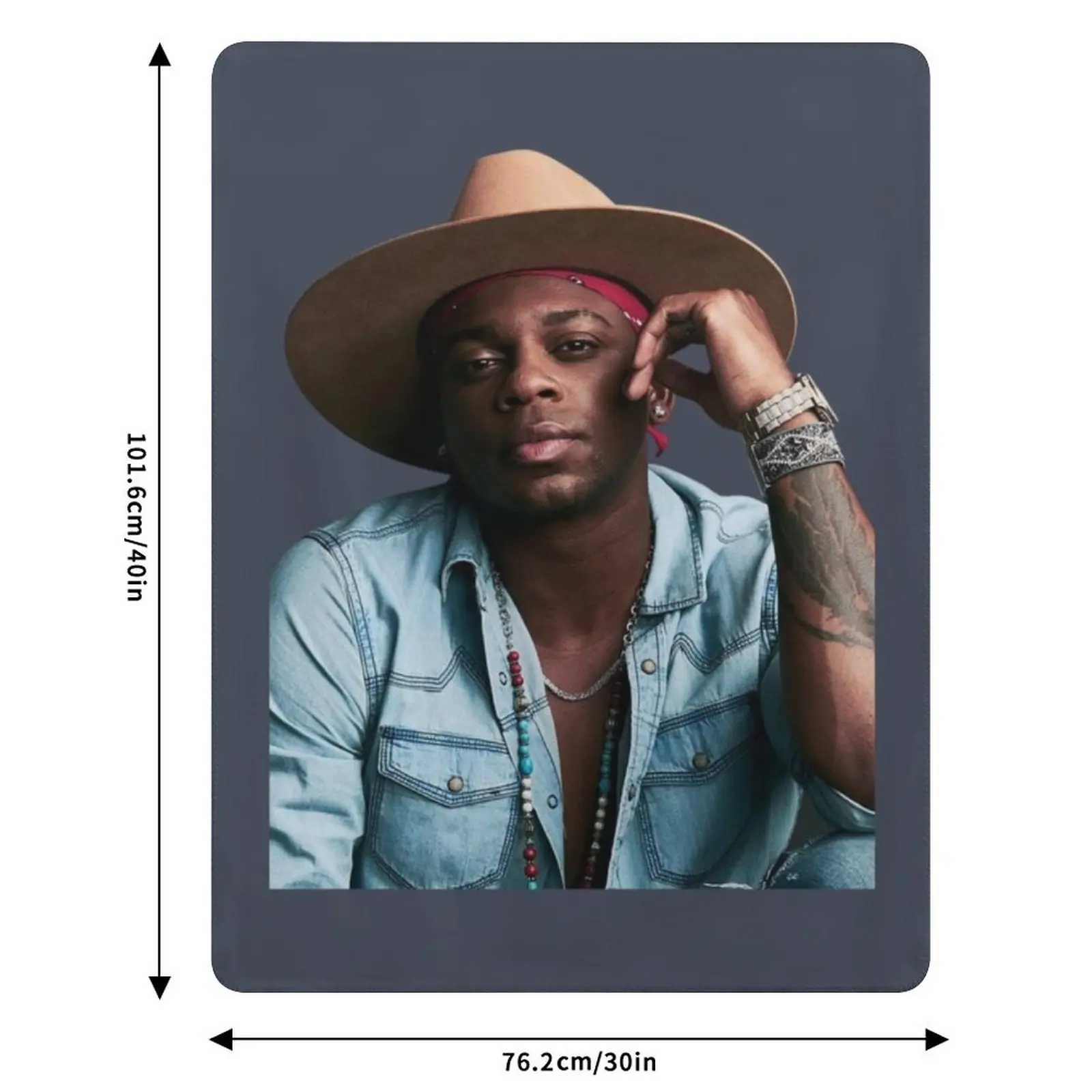Jimmie Allen Throw Blanket Breathable Lightweight Blanket for Adults Kids