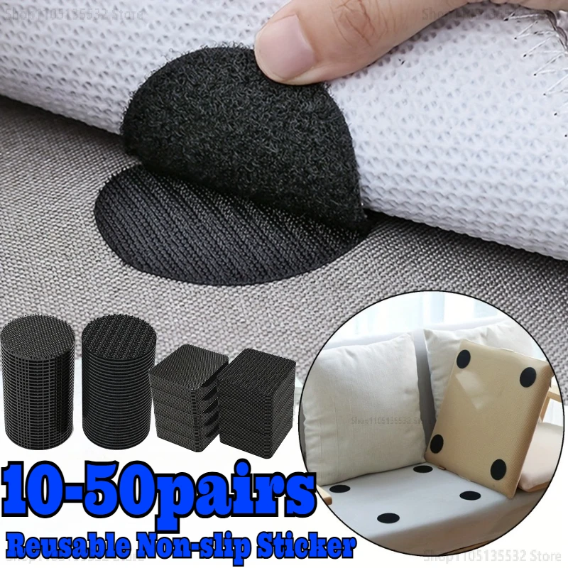 5/10/20pcs Carpet Mat Fixing Stickers Universal Self Anti-Slip adhesive Fastener Car Floor Mat Sofa Bed Sheet Retention Clips