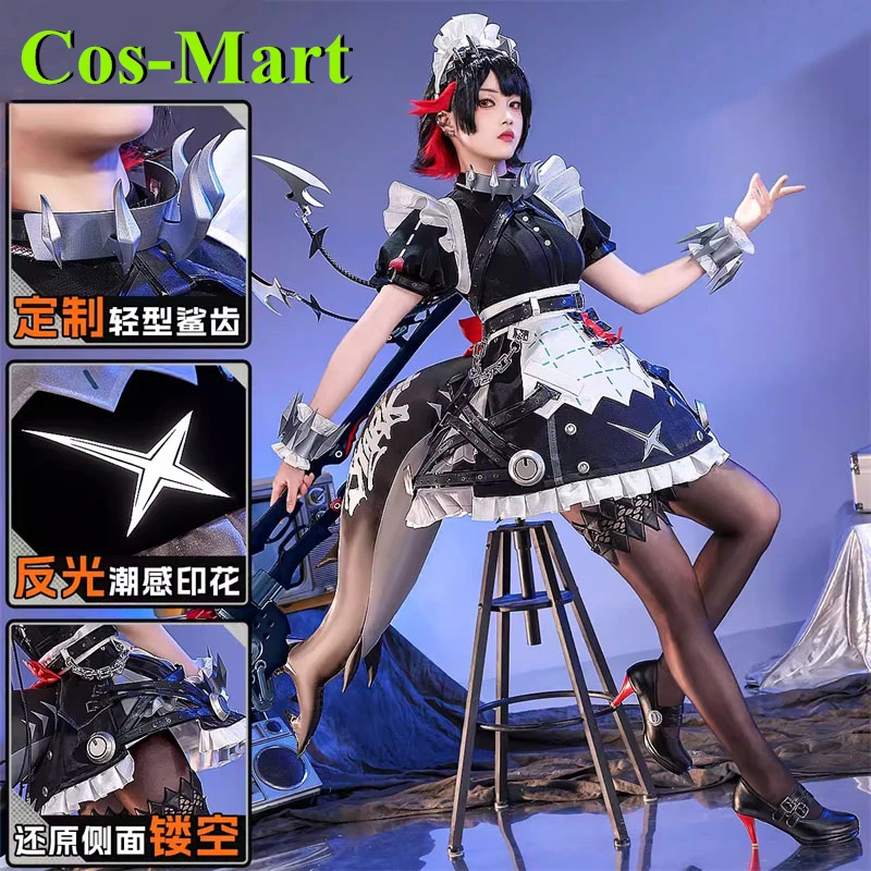 Cos-Mart Game Zenless Zone Zero Ellen Joe Cosplay Costume Gorgeous Sweet Maid Dress Female Activity Party Role Play Clothing