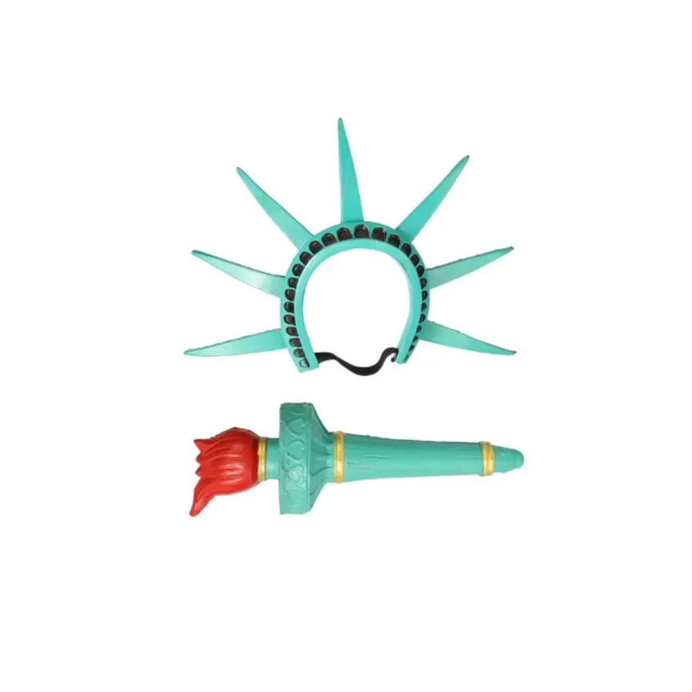 Statue of Liberty Cosplay Adult Lady Liberty Costume Green Women Patriotic  Collection Halloween Party Fancy Dress Headwear suit - AliExpress 200000532