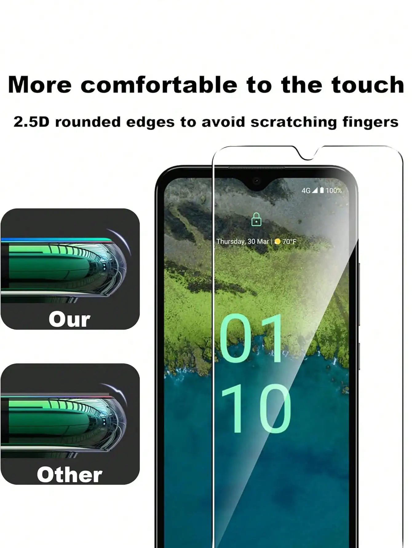 3Pcs Tempered Glass Screen Protector for LG Q60 K50 V30 K42 K52 K41s K92 K40 K61 K51 G6 V40 K40s V50 K11 G7 V60 Protective Glass