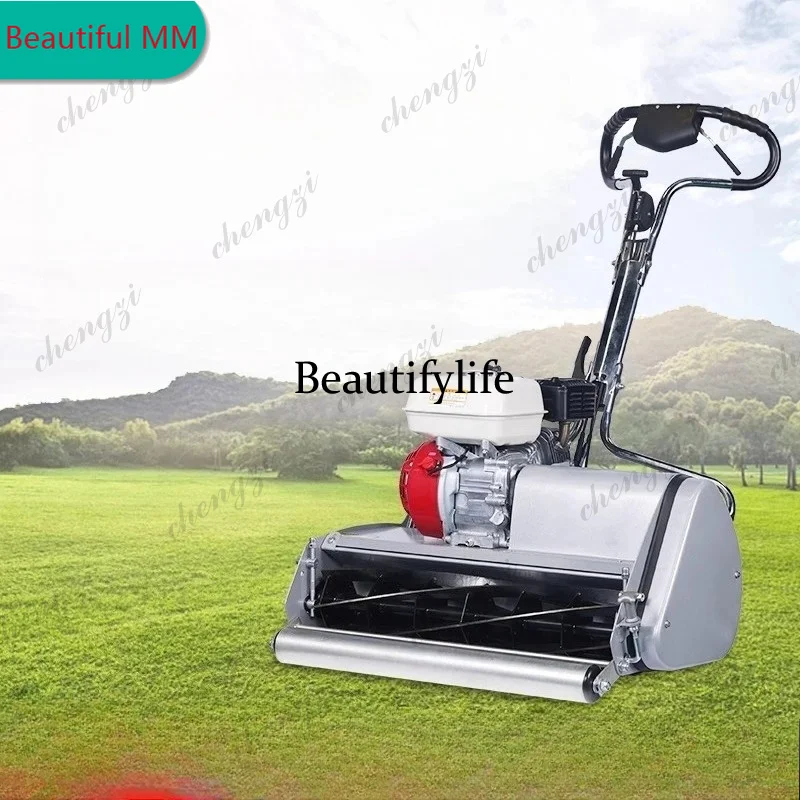M138  Hand-pushed self-propelled golf course grass trimmer with reel turf cutter