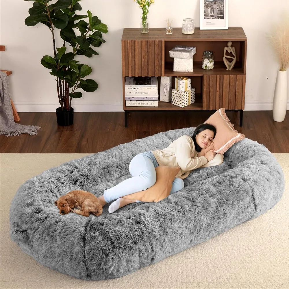 

Human Sized Dog Bed for Adult People,71"x43.3"x10" Large Dog Bed for Men and Women, Washable Giant Dog Bed for Pets and Kids,Ant