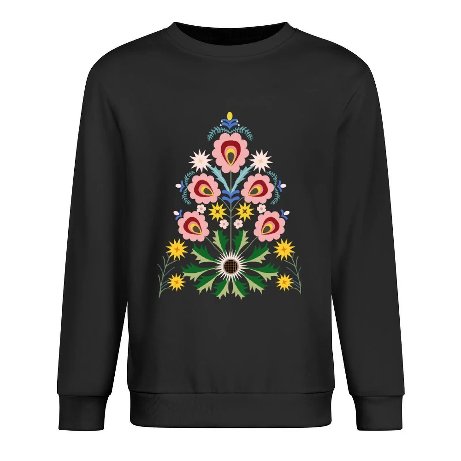 Serdok - Kwiaty Podhala Pullover رياضية على الطراز الياباني ملابس شتوية ملابس رجالي بلوزات جرافيك
