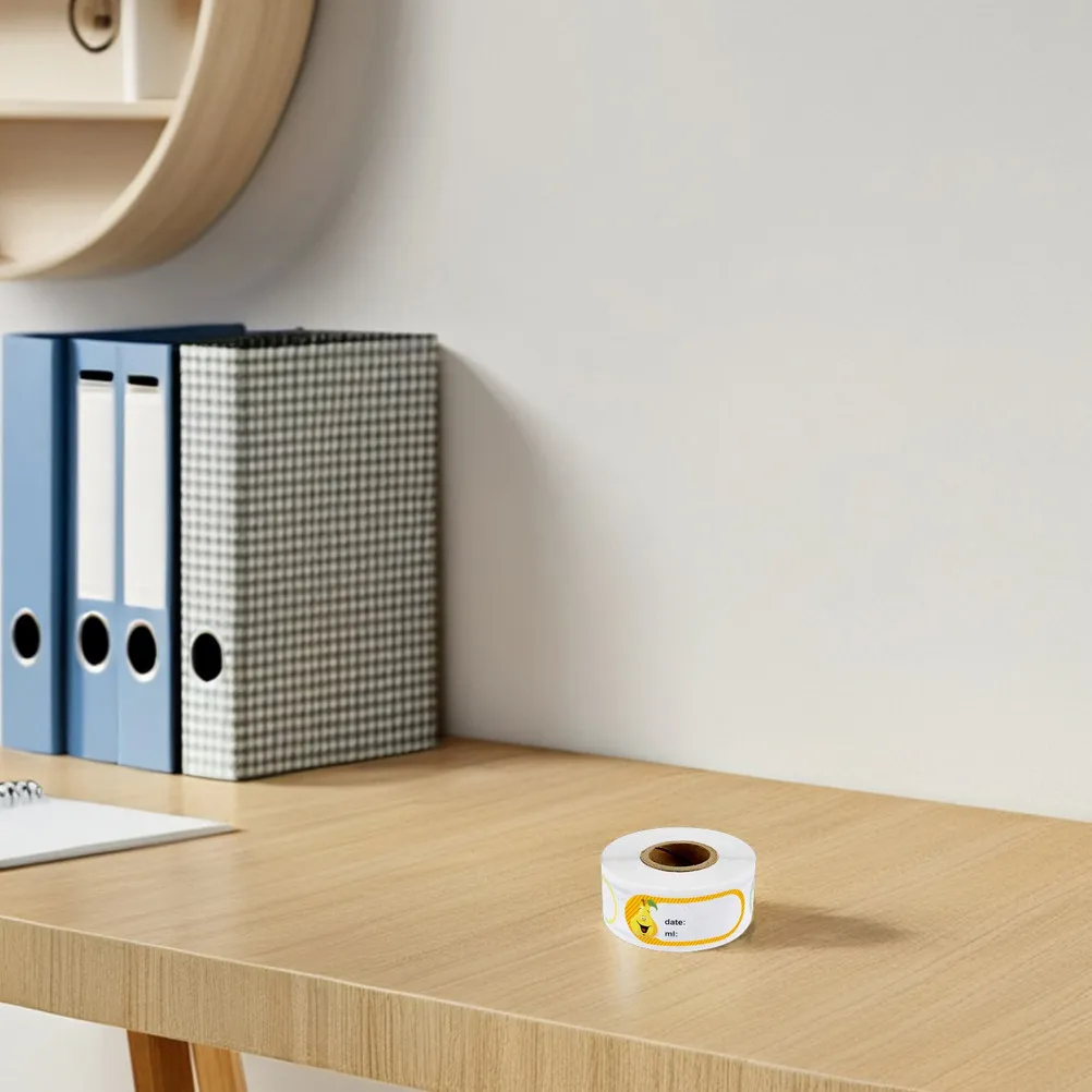 

250 шт. наклеек-этикеток для продуктов, рулонные, без клеевого слоя, с милым мультяшным дизайном, для кухни, кладовой, дома и ресторана