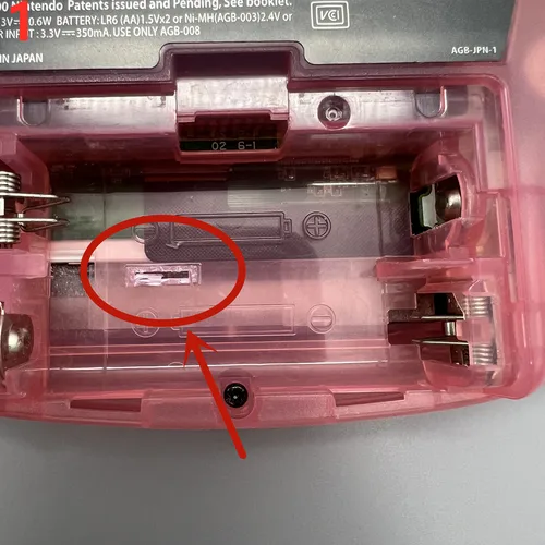 Imagen 2 del producto Batería de litio recargable de 1500mAh para GAMEBOY ADVANCE GBA GBC GBP módulo de carga compatible con carcasa original