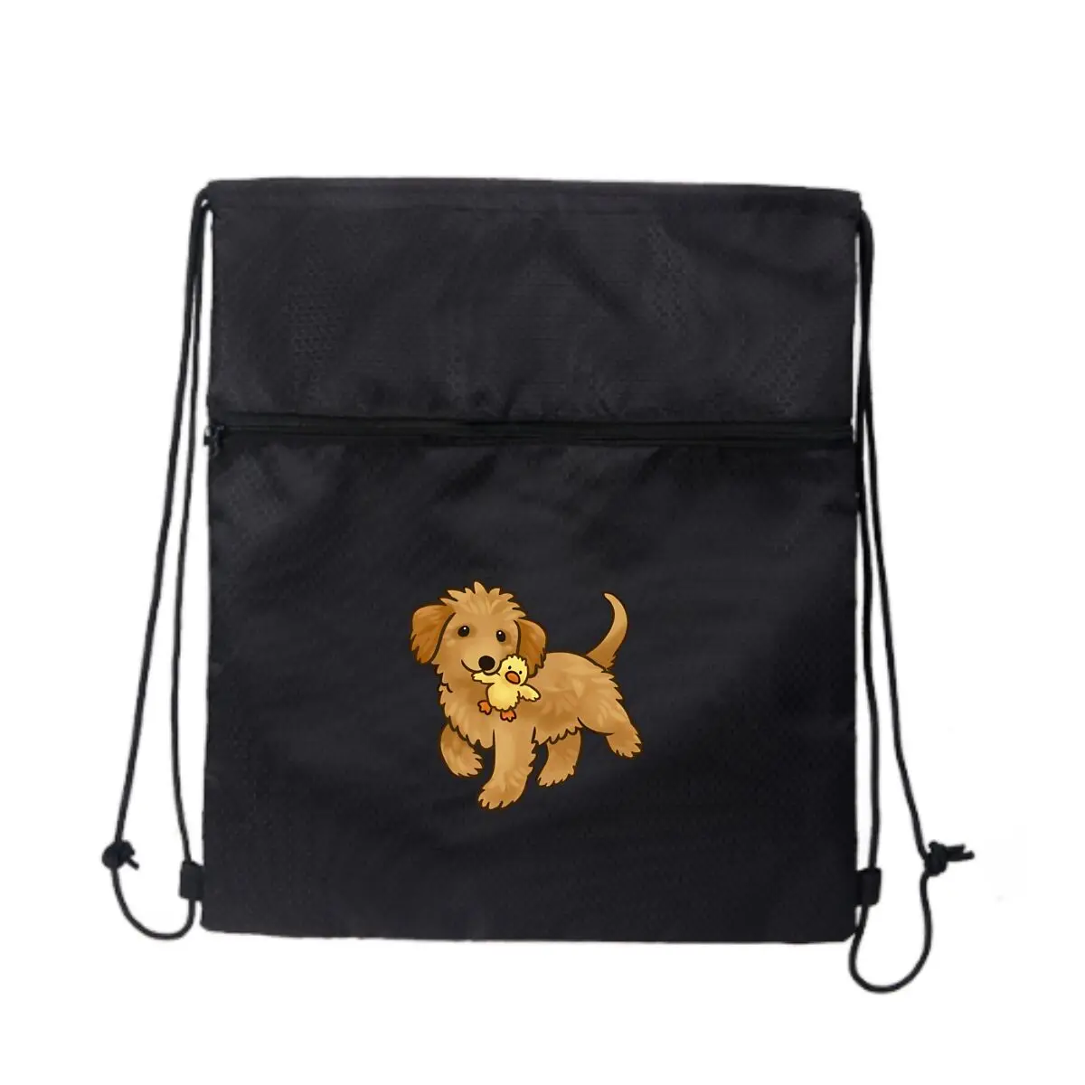 

Goldendoodle Модный дизайн Черная повседневная сумка на шнурке вмещает кошелек для телефона и многое другое