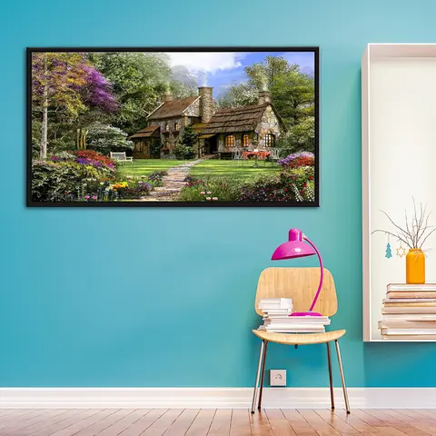 5D Landscape Diamond Mosaic Drawing Full Round Drill DIY Art Crafts Handcrafts Resin Mosaic Kit for Home Decor