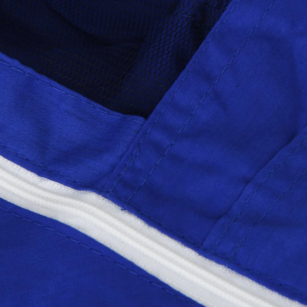 

Professional Beekeeping Suit Coat Smock Blue One Size Tough Cotton Anti Protection Round Design Full Visibility