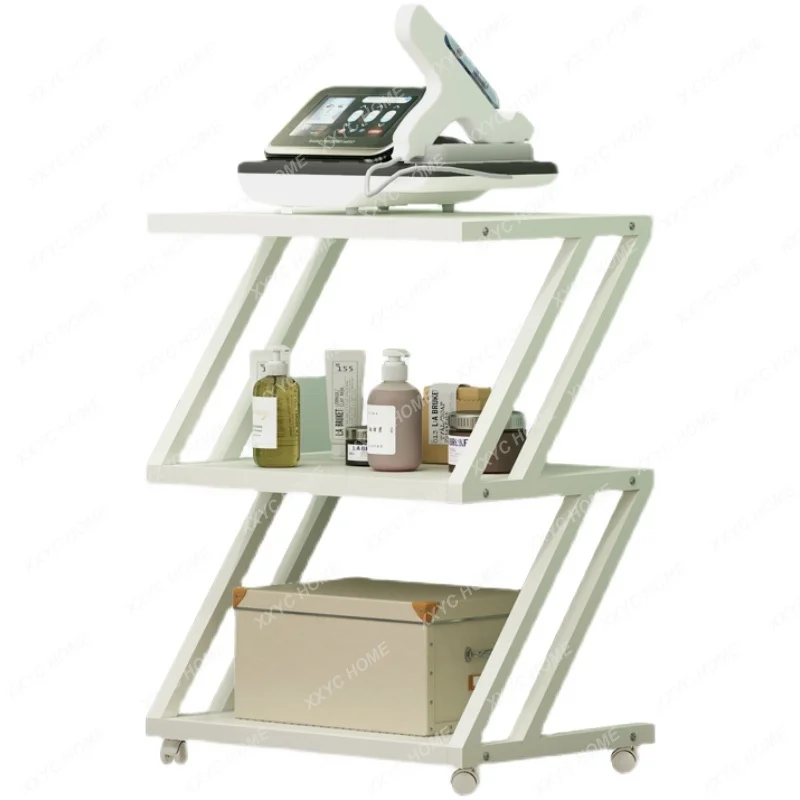 Beauty instrument trolley Spectrometer trolley Small bubble base Movable beauty trolley Special tool cart