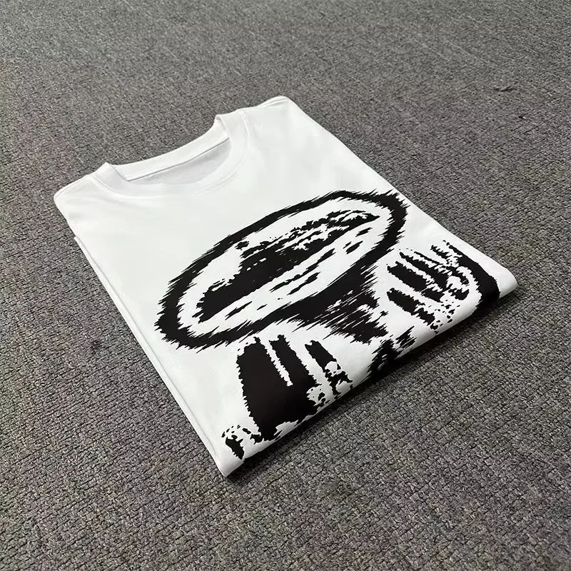 2026 Sommer Baumwoll-T-Shirt mit Aufdruck für Herren, Damen und Kinder, Streetwear, Avantgarde-Stil, Retro-Oversize-Design – Detail 7