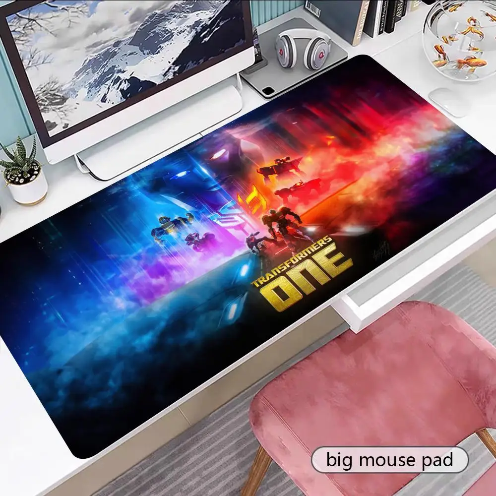 

Hot T-Transformerse Autobot Mouse Pad Gamer Keyboard Mouse Mat Rubber Cartoon Big Motbook Computer PC Mousepad