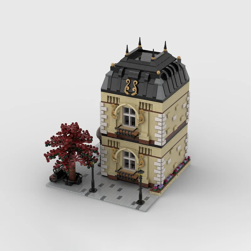 3224 ชิ้น Modular Luxury House MOC Elegant Mansion การศึกษาอาคาร diy บล็อกของเล่นวันเกิดของขวัญ
