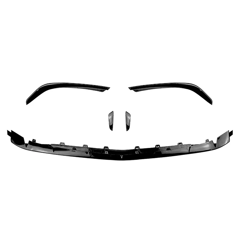 Car Front Bumper Lip Spoiler Front Bumper Protector Lower Blade Splitter for Mercedes-Benz A-Class W177 A45 AMG 2019-2021