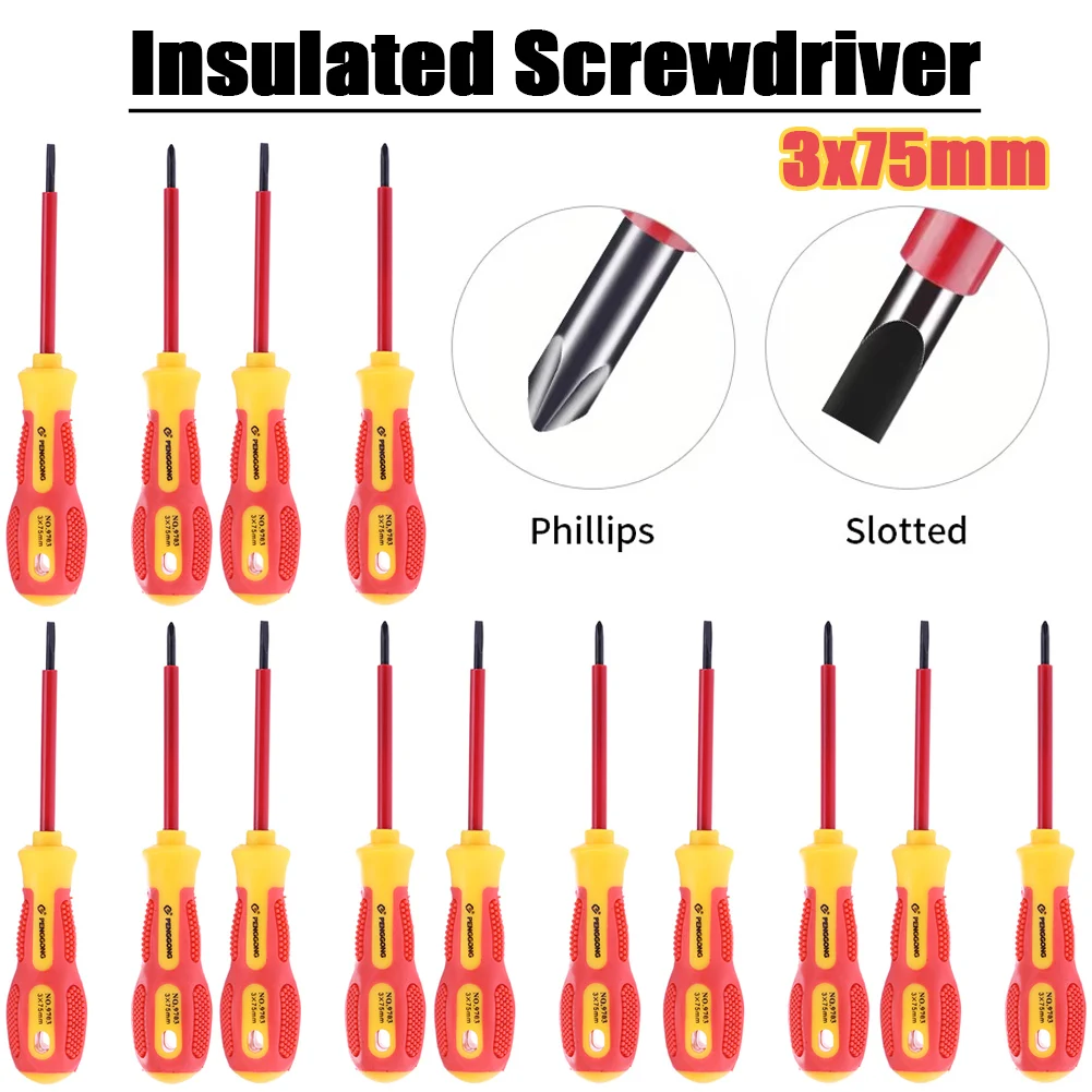 Screwdriver Multi-purpose Electrician's Insulated Electrical Hand Screwdriver Appliances Repair Tool Household Repair Hand Tool