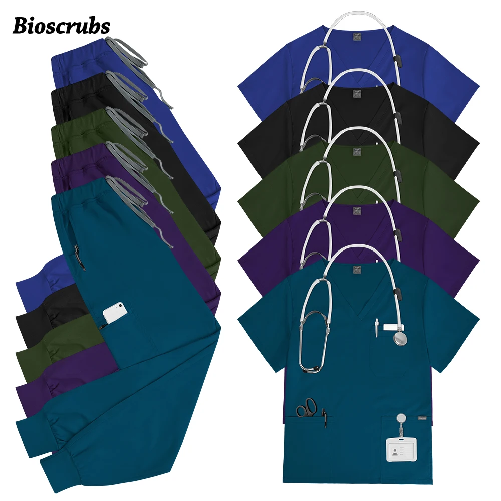 Nuevo Uniforme de Trabajo para Gerente de Salón de Belleza, Uniforme Quirúrgico de Manga Corta, Conjunto de Enfermería, Uniforme Clínico para Médico y Enfermera de Hospital