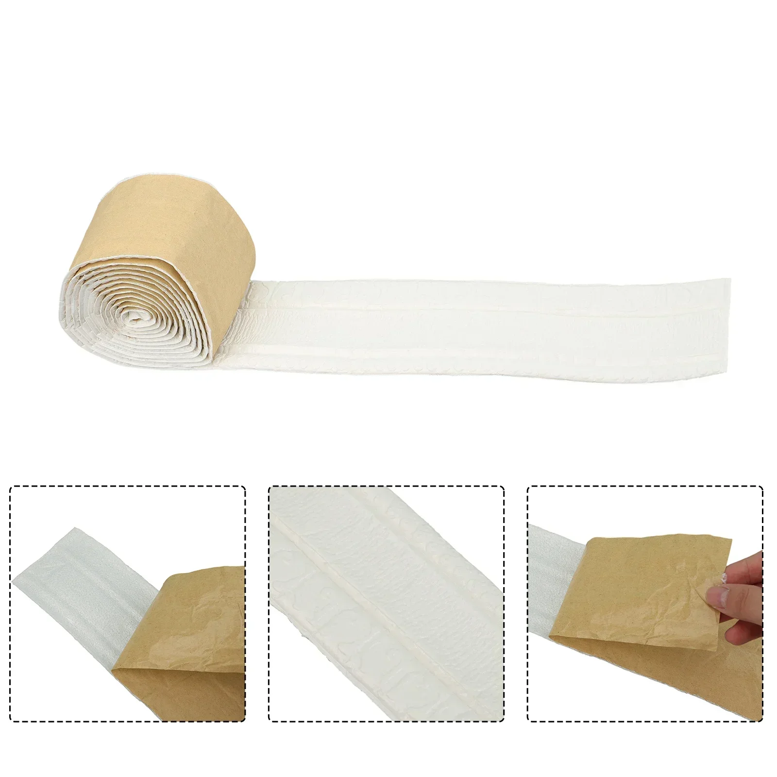 2.3M Meters Self-adhesive Door And Sealing Strip Glass Anti-collision Rubber Strip Foam For Living Room Home Decor