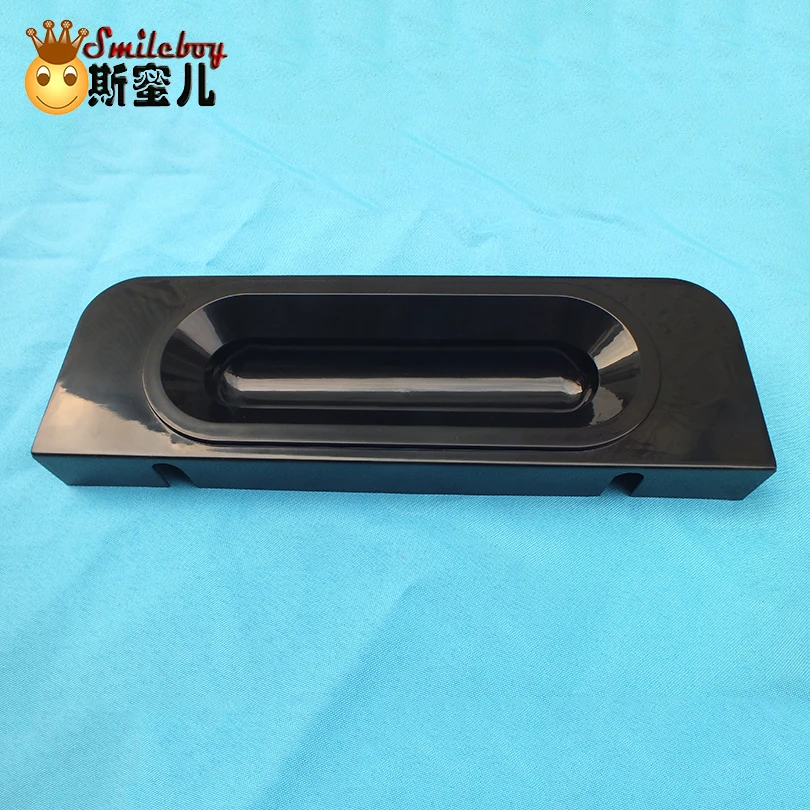 Front Drip Tray Ice Cream Machine Parts Black Plastic Front Basin Compatible with Oceanpower Goshen Soft Serve Ice Cream Machine