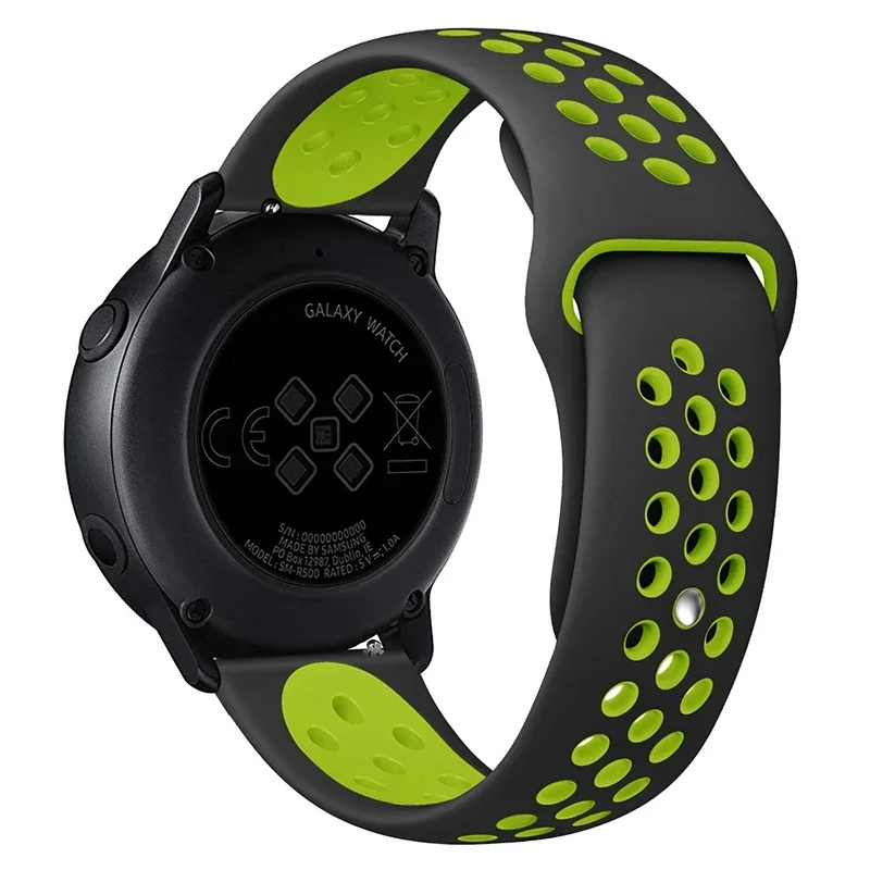 20 mm für Samsung Galaxy Watch 4-5-pro-6-Classic/active 2 40 mm 44 mm Silikon-Sportarmband 22 mm Armband Huawei GT 4-3-2e-pro Armband