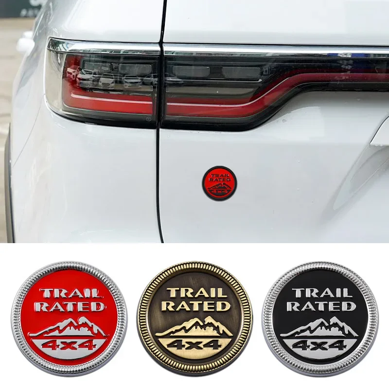 TRAIL RATED 4X4 emblem is suitable for Jeep Wrangler Compass with a tail sticker on the body