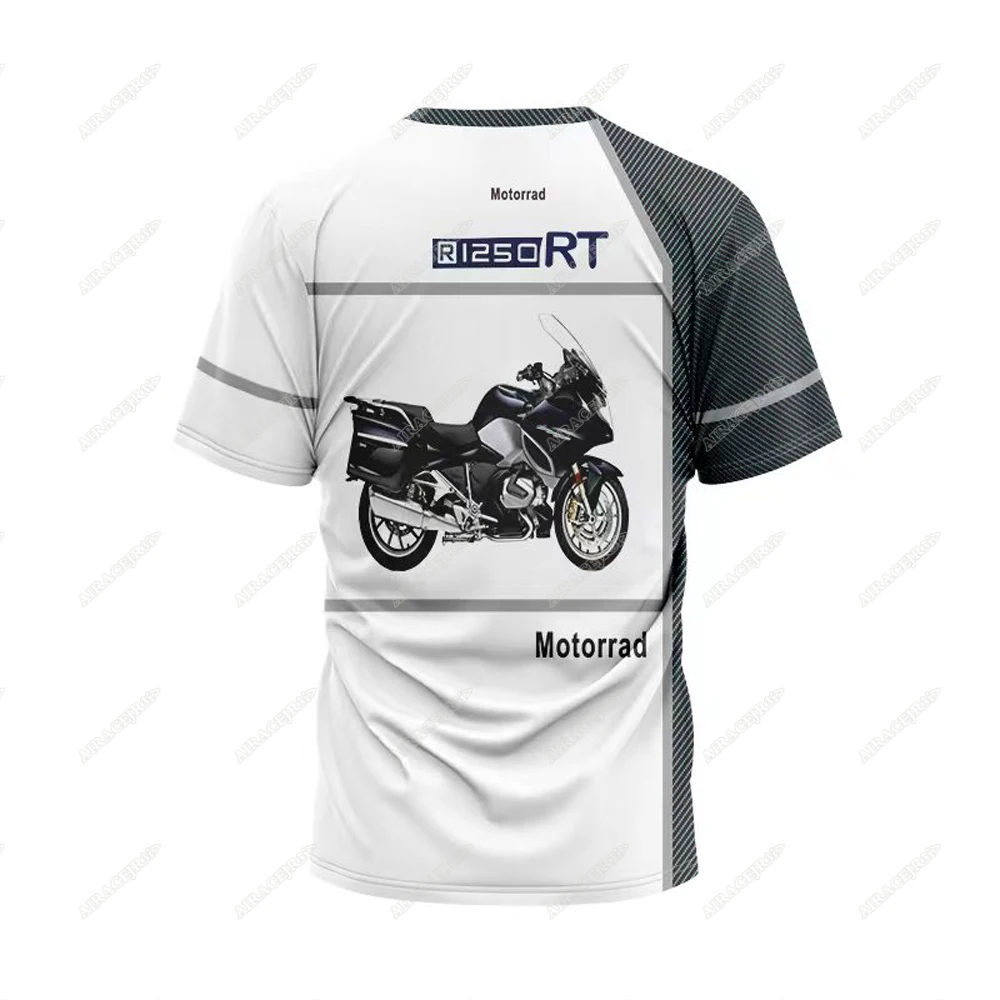 For BMW R1250 RT Motorrad AVENTURA Esportes Corrida Motos Equitação Motocross Verão Respirável Secagem Rápida T-shirt Dos Homens