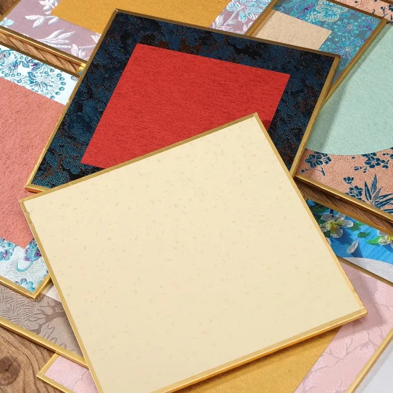 Chinese Xuan Paper Art Cards, Hard & Non-Absorbent for Precise Small Kai Calligraphy 15x15 cm