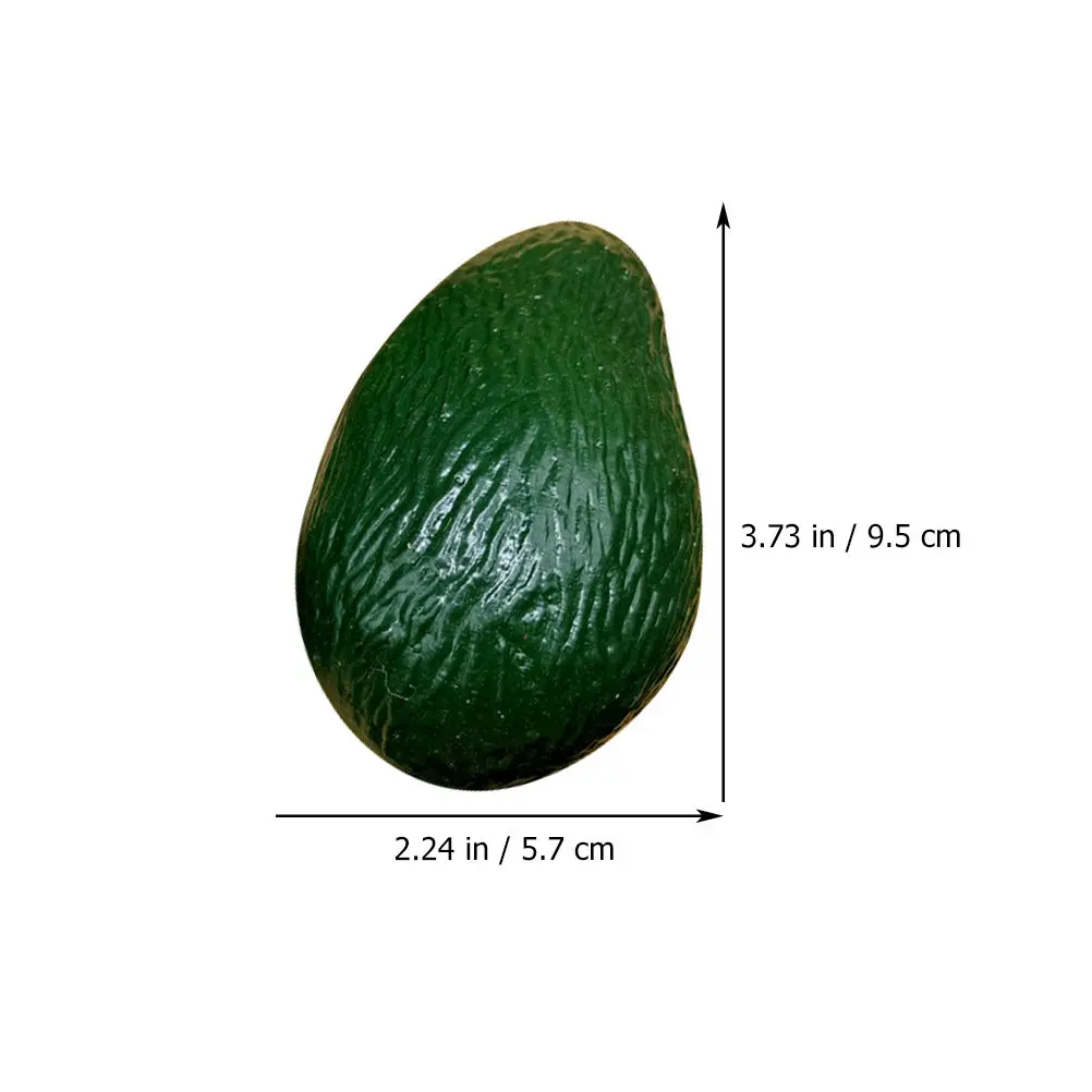 Realistic Artificial Avocado Props 3pcs for Home, Photo Studio, and Shop Window Decoration