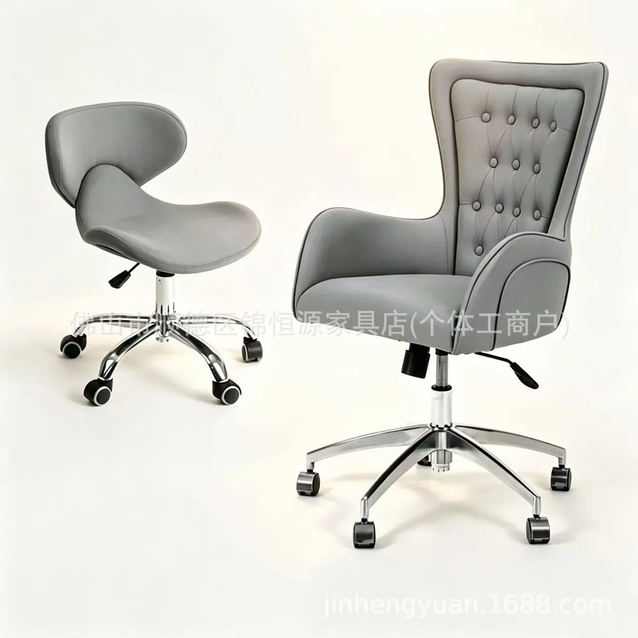 Stainless steel manicure chair complete  leisure negotiation reception