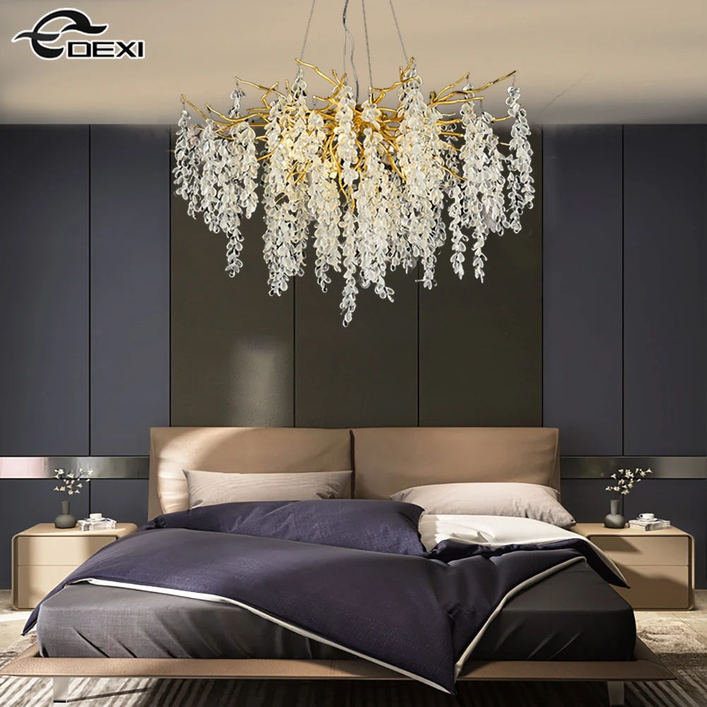 New Nordic Living Room Bedroom Branch Chandelier Dining Hall Office Ceiling Light Bar Cafe Lighting Lamp G9 Trichromatic Lights