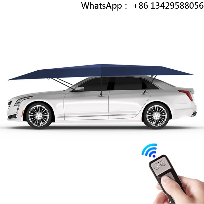 5.2M Automatic Folding Sun Shade New Design Anti-UV Car Cover Waterproof Oxford Fabric Roof Cover Car Umbrella