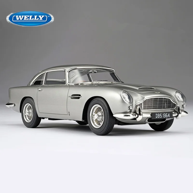 

WELLY 1:24 Aston Martin DB5 Alloy Sports Car Model Diecasts Metal Classic Retro Old Vehicles Car Model Simulation Kids Toys Gift