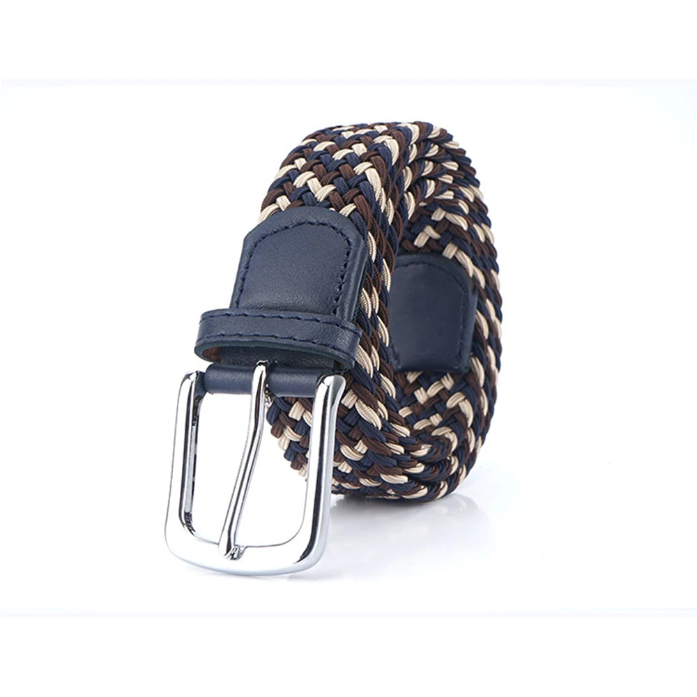TUSHI Neue männer Nicht-loch Woven Gürtel Elastische Stretch Leinwand Gürtel Weiblichen Koreanischen Stil Vielseitig Student Hosen Denim gürtel Luxus – Detail 18
