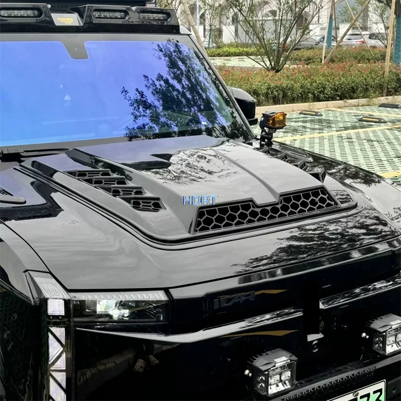 For Chery iCar 03/iCaur 03/Jaecoo 6 J6/Aiqar eQ3 2024 + Car Styling Front Engine Bonnet Hood Cover Accessories Exterior Sticker