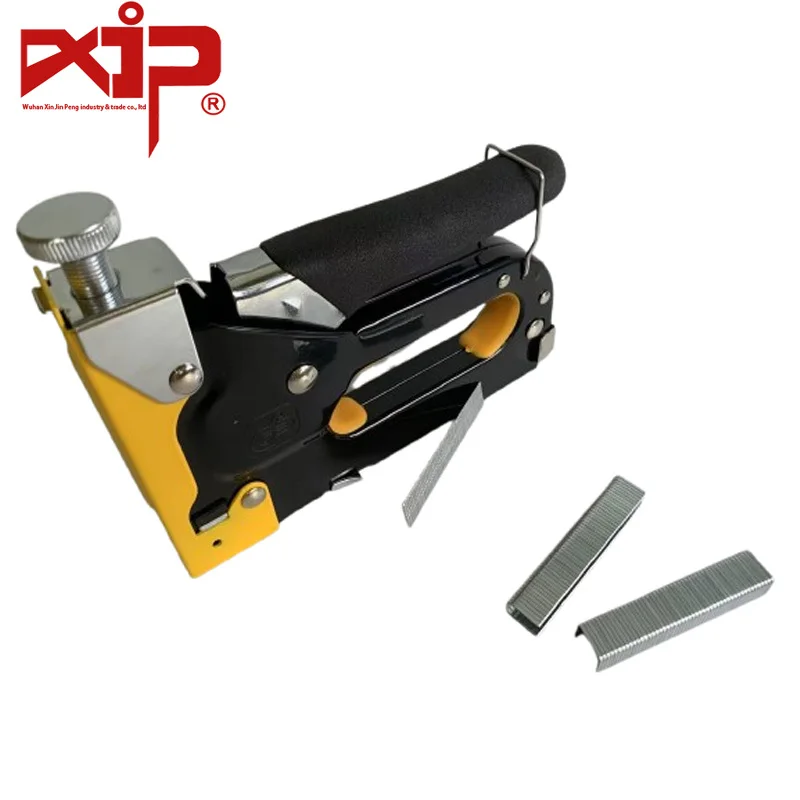 

Hand Tools 3-in-1 Manual Nail Gun Set with Nails & Nail Puller Hand Press Staple/Punch Tool for U/T/Door Nail Home DIY Hot Sale
