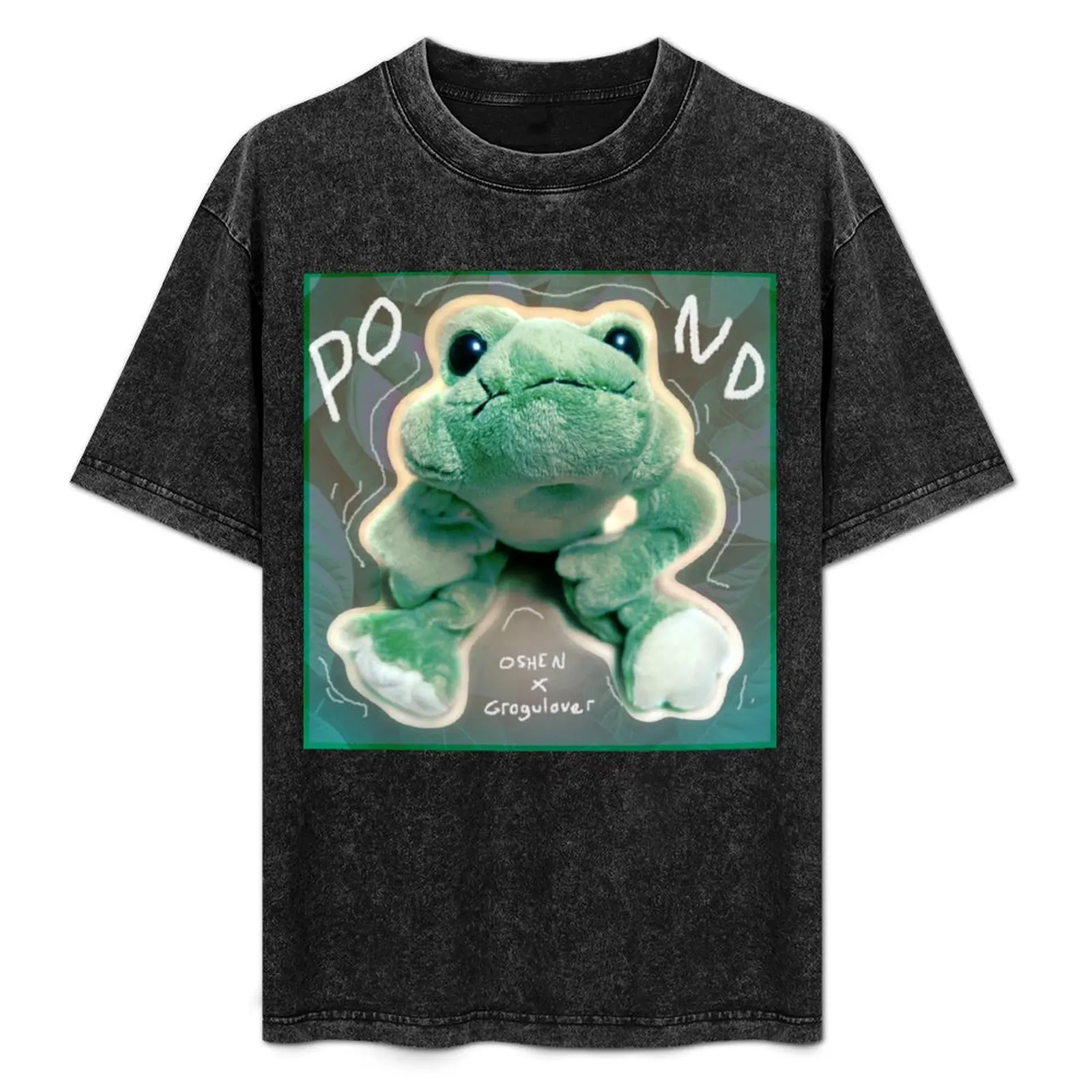 

Pond Single Cover T-Shirt Vintage Print Crew Neck Tee