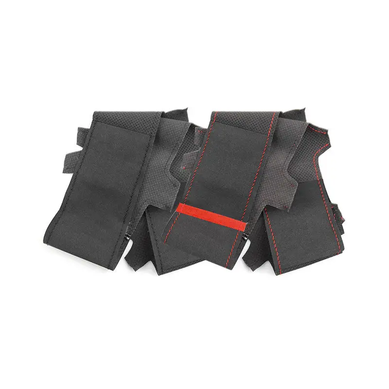 Suede Leather Car Interior Steering Wheel Trim For Mercedes Benz A Class AMG A45 C 43 63 2015 2016 2017 2018 S-Class S500 2016