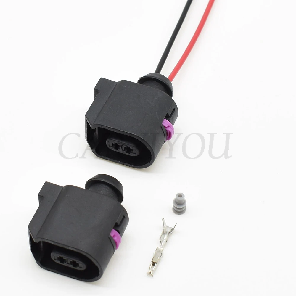 2 Pin ABS Speed Sensor Harness Plug For Golf MK5 MK6 Passat B6 Polo Tiguan Jetta A4 Q3 Seat Altea Toldeo 6E0973702 8T0973702