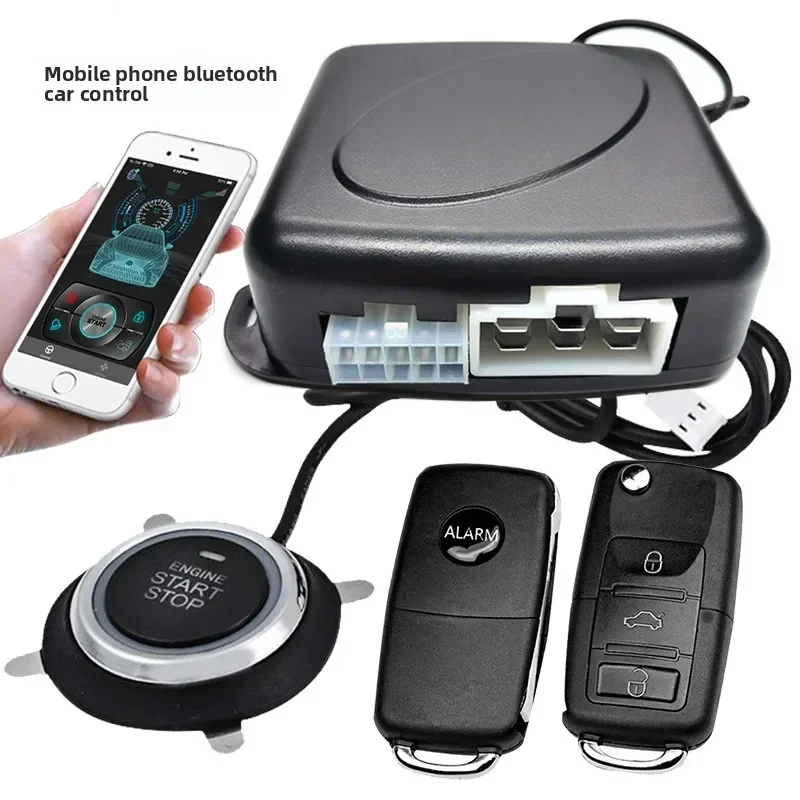 Durable  Car Anti-theft Device Mobile Phone Bluetooth Control Car Keyless Entry Remote Control One-click Start