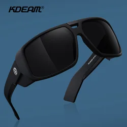 KDEAM 2026 Trendy Design Large Frame Polarized Sunglasses New Outdoor Windproof Driving Glasses Fishing Goggles Metal Hinges