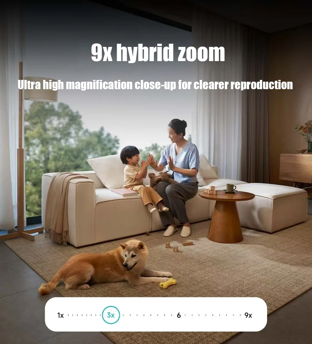 كاميرا Xiaomi الذكية 4 إصدار تكبير 8 مليون بكسل 9x تكبير هجين خوارزمية AI جديدة كاميرا داخلية منزلية 4K مراقبة فائقة الوضوح